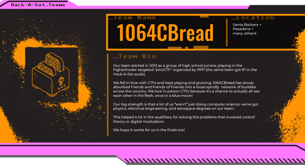 1064CBread Hack-A-Sat team logo