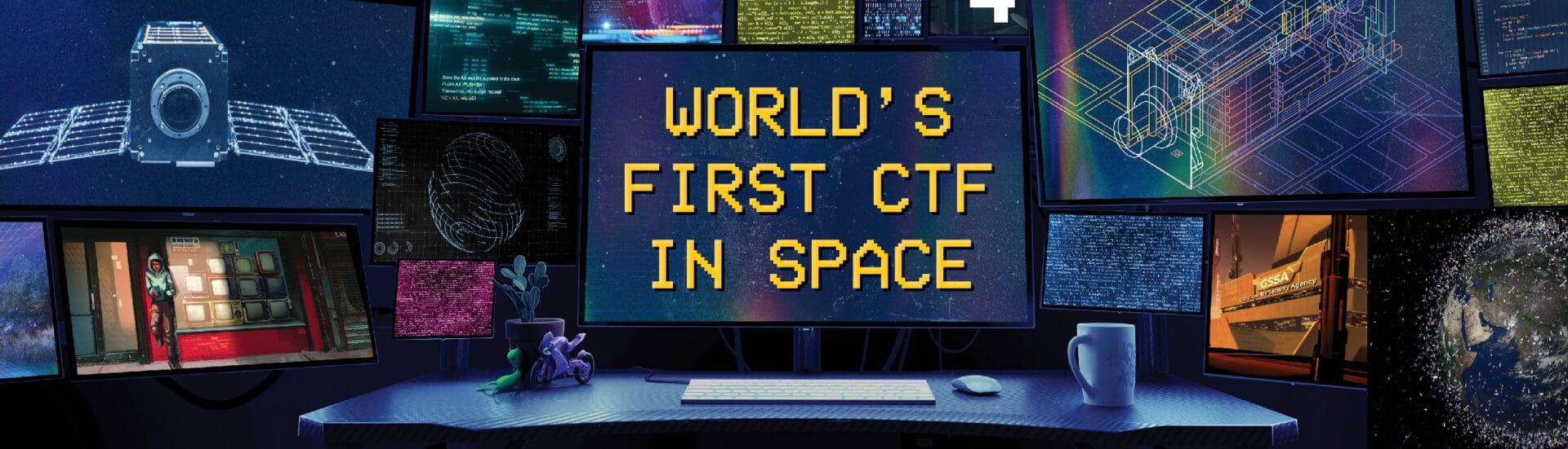 Hack-A-Sat world first CTF in space banner