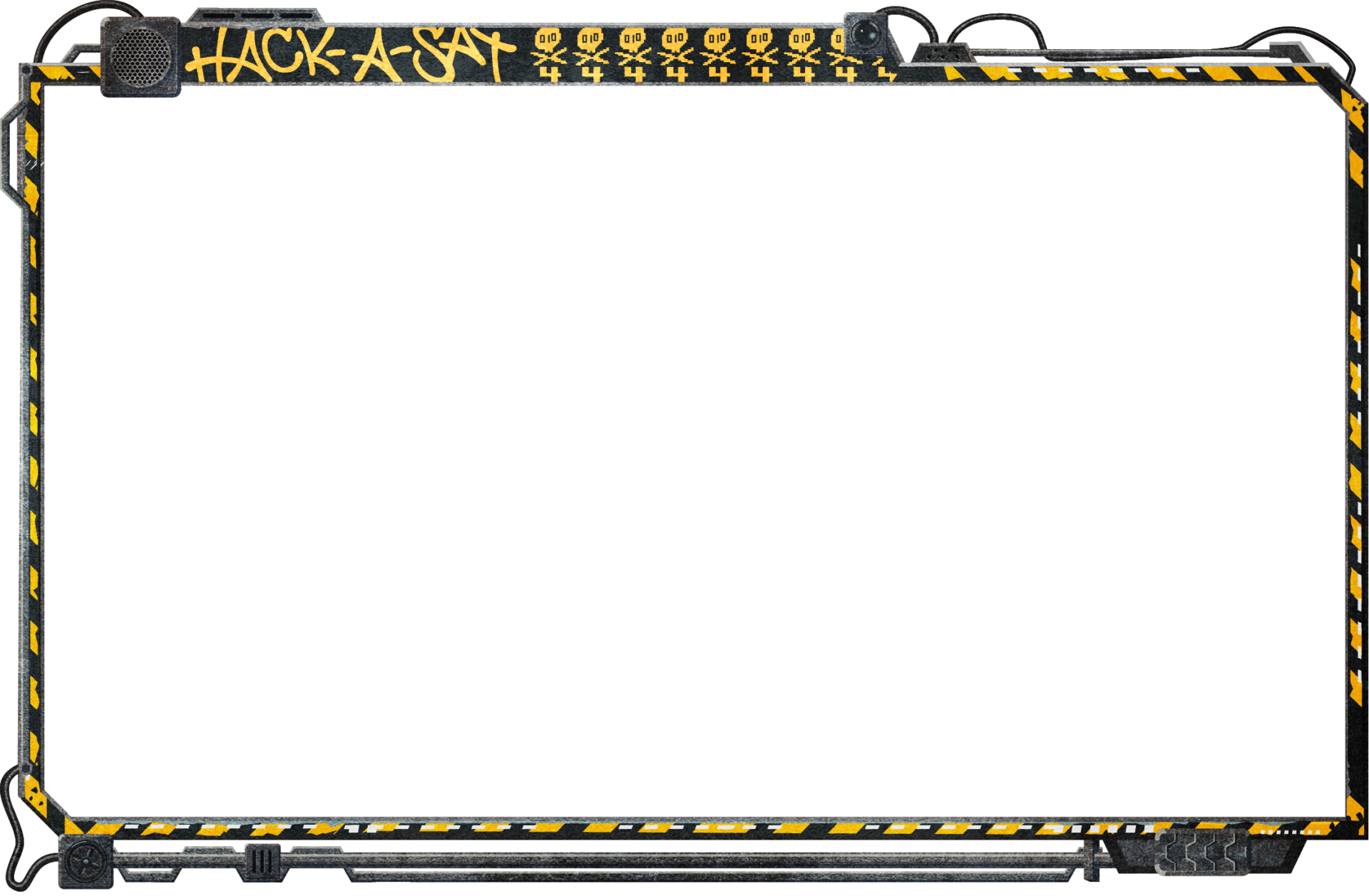 Hack-A-Sat overview video frame graphic